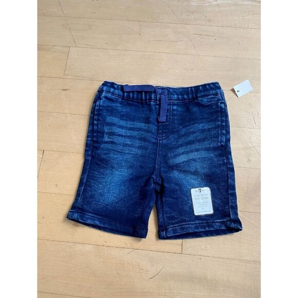 𝅺7forallmankind denim shorts NEW toddler boys - Picture 1 of 5